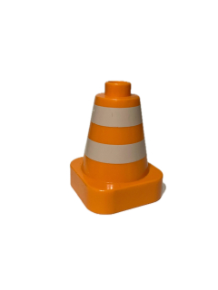 Lego® Duplo® kužel oranžový s potiskem